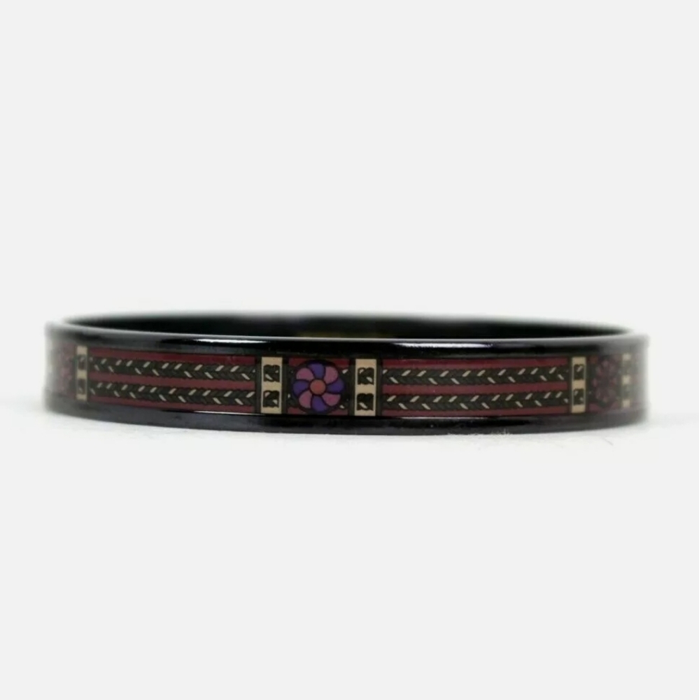 🚫Sold🚫🌺HERMES🌺 Burgundy LES RUBANS DU CHEVAL - Picture 3 of 16